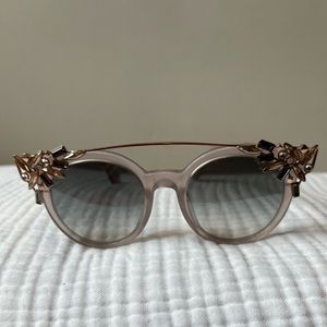 Jimmy Choo Vivy Crystal Embellished Sunglasses